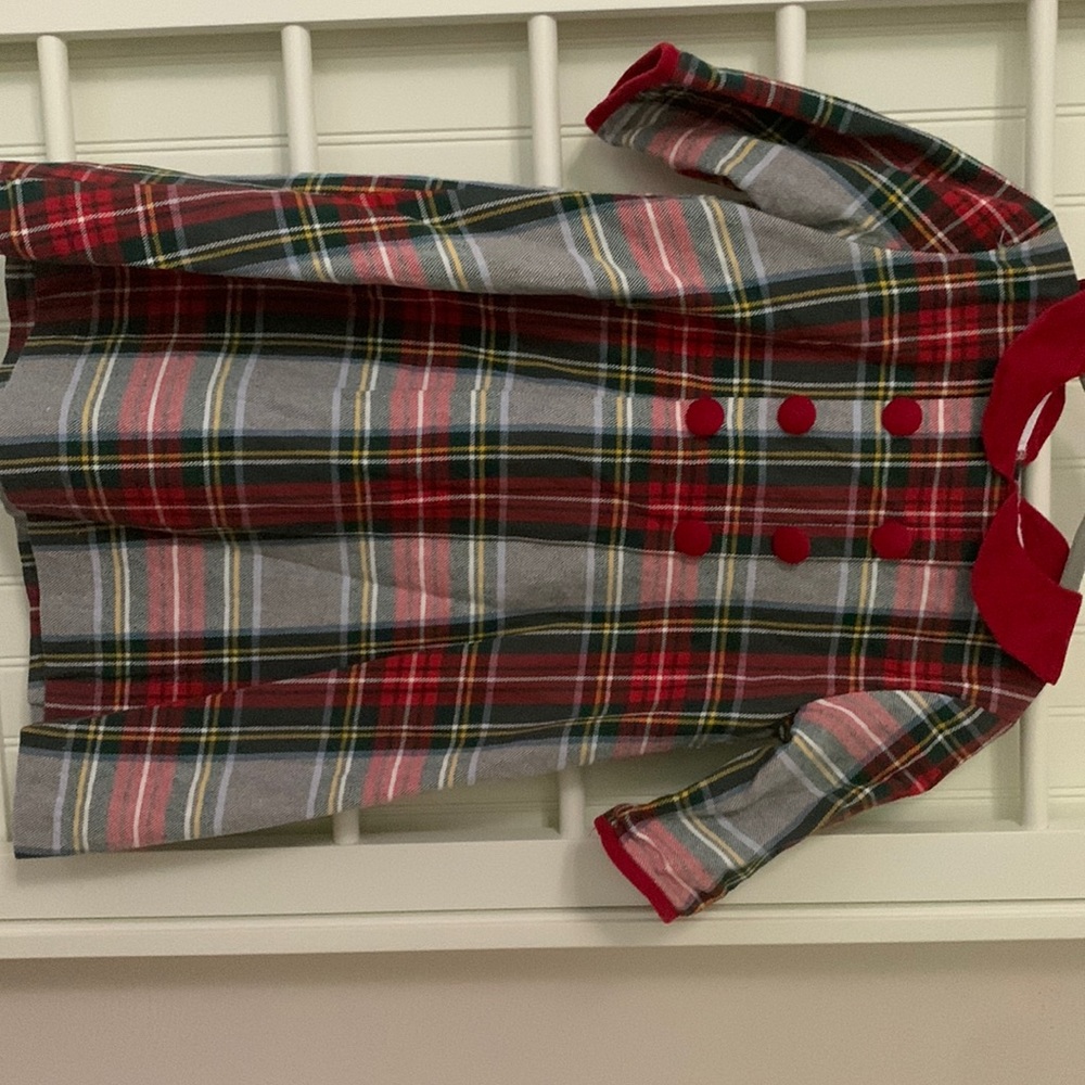 Bella bliss girls plaid dress size 4